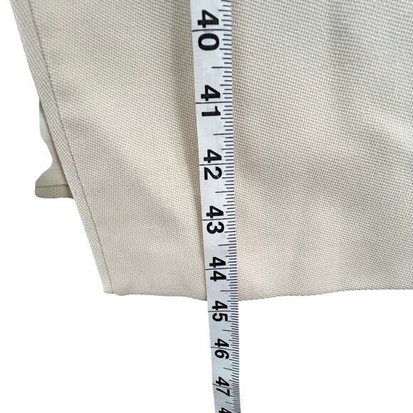 Vintage Valentino Miss V Coat Womens 12 /46 Cream Pleated Front Pockets Timeless - Picture 14 of 16